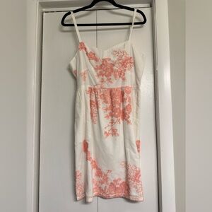 White and Pink J Crew dress size 10 brand new with tags